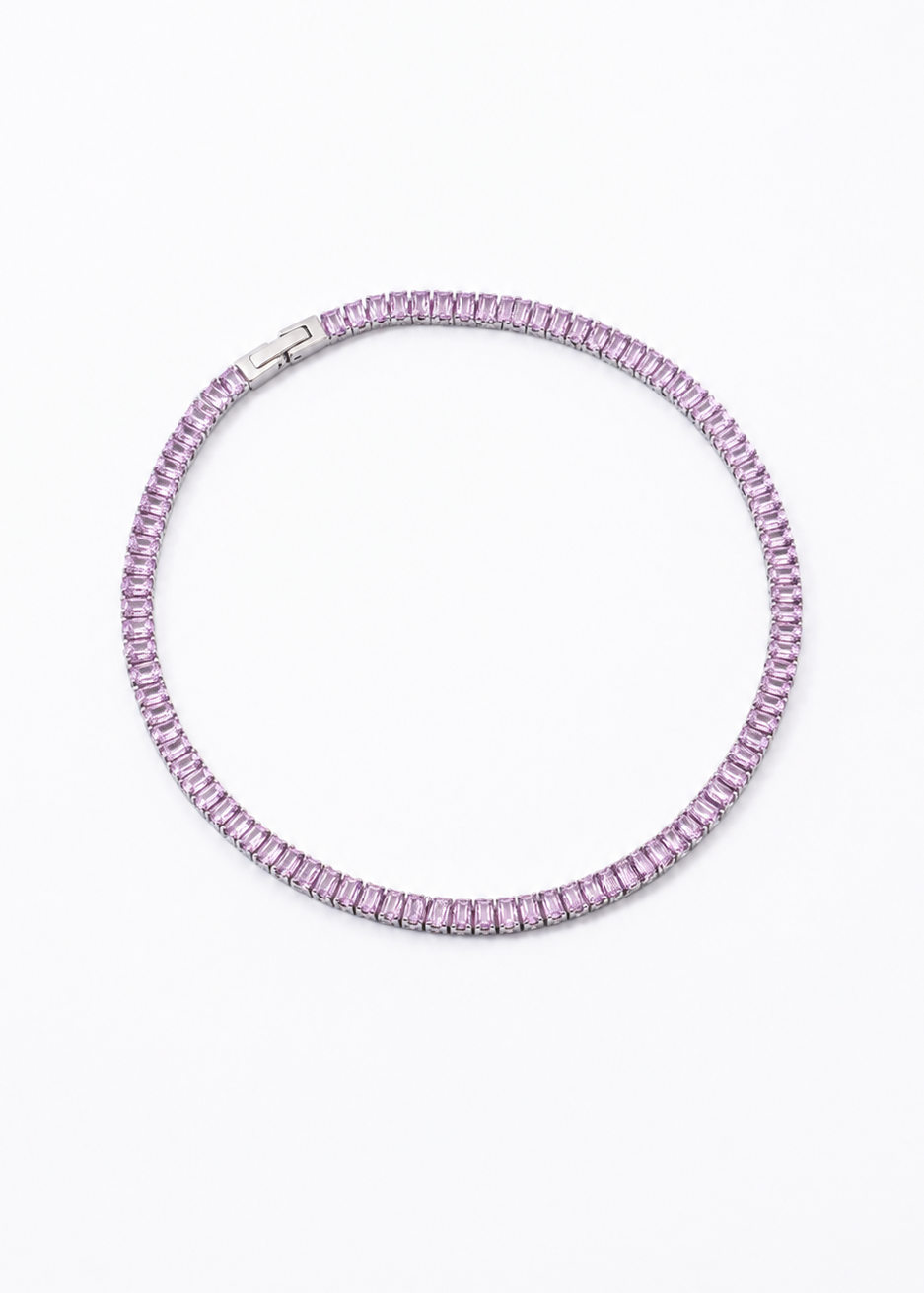 Colier Tennis Pink